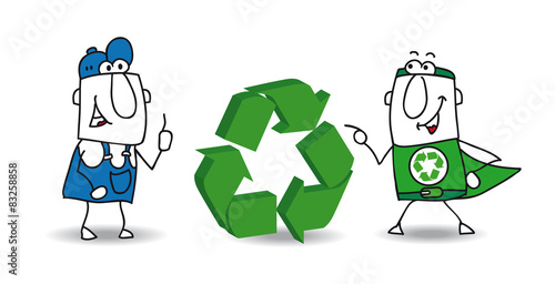 The recycling sign