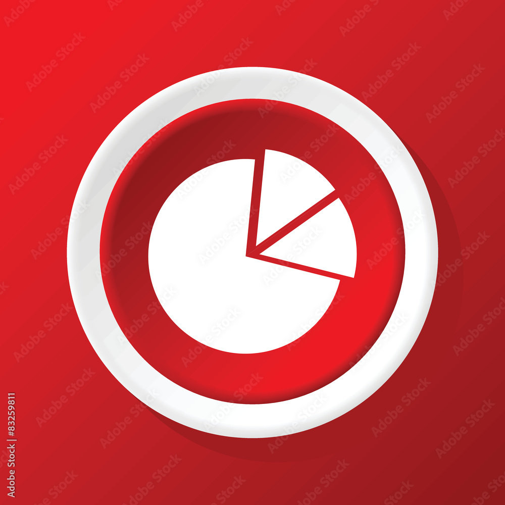 Ink pen icon on red Ink pen icon on red