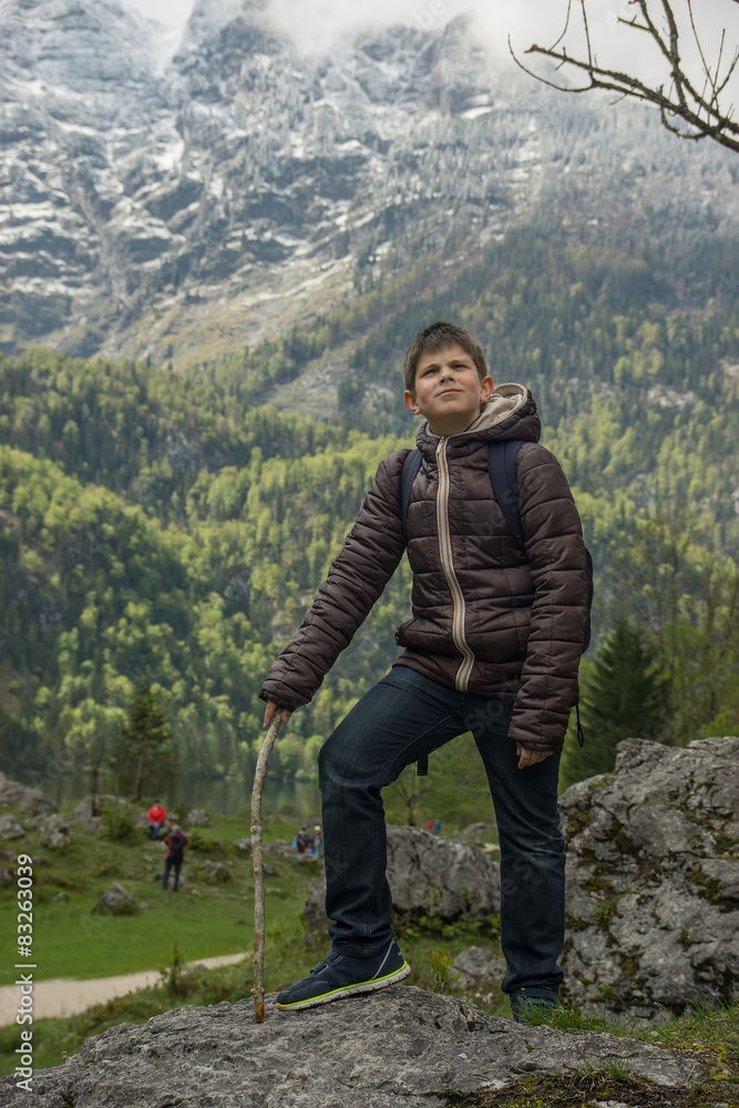 Naklejka premium Mount boy 1