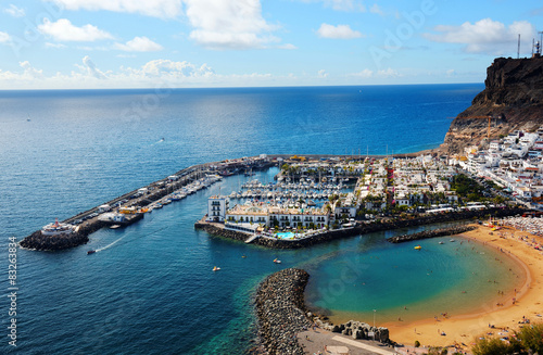 Puerto de Mogan in Gran Canaria, Spain, Europe photo