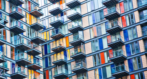 Urban life symbol, densely populated house