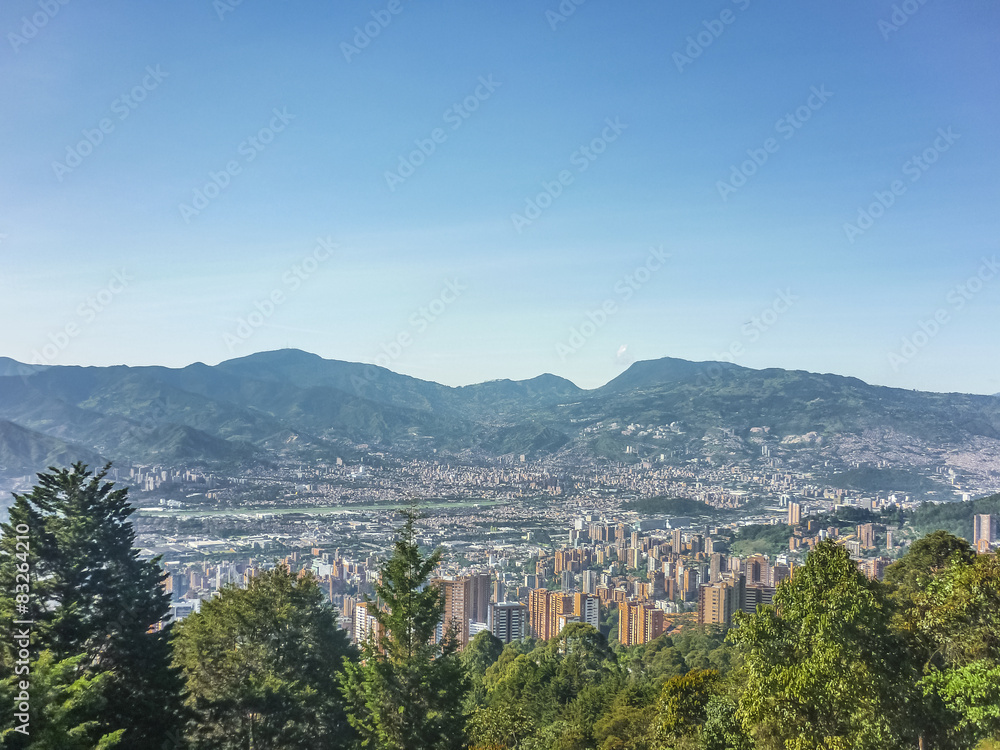 Aerial View of Medellin Colombia