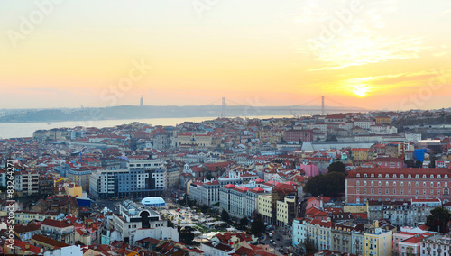Lisbon city center skyline © joyt