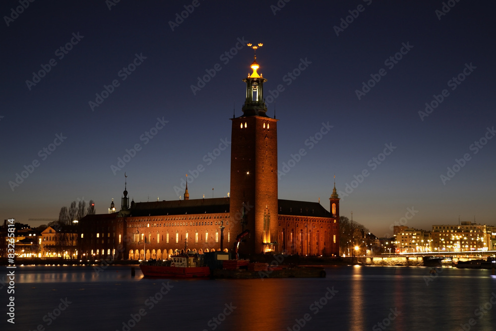 Stockholm City Hall in Stockholm. Sweden