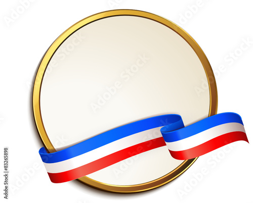 Schild mit Banderole - Frankreich