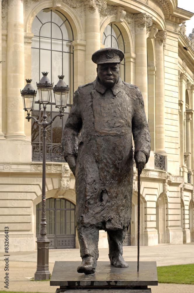 statue de churchill paris
