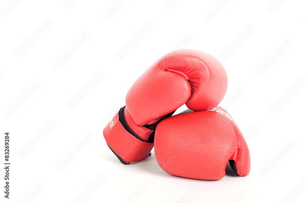 boxing gloves isolated on white