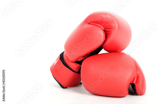 boxing gloves isolated on white © ygor28