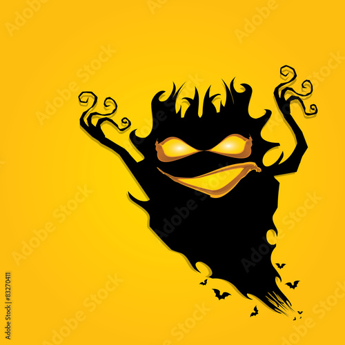 frightening monster. nightmares concept