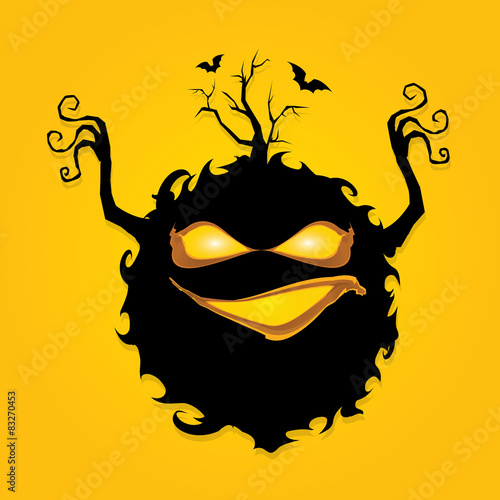 frightening monster. nightmares concept