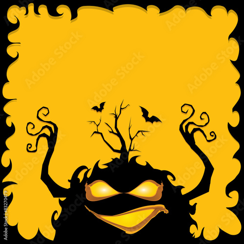 frightening monster. nightmares concept