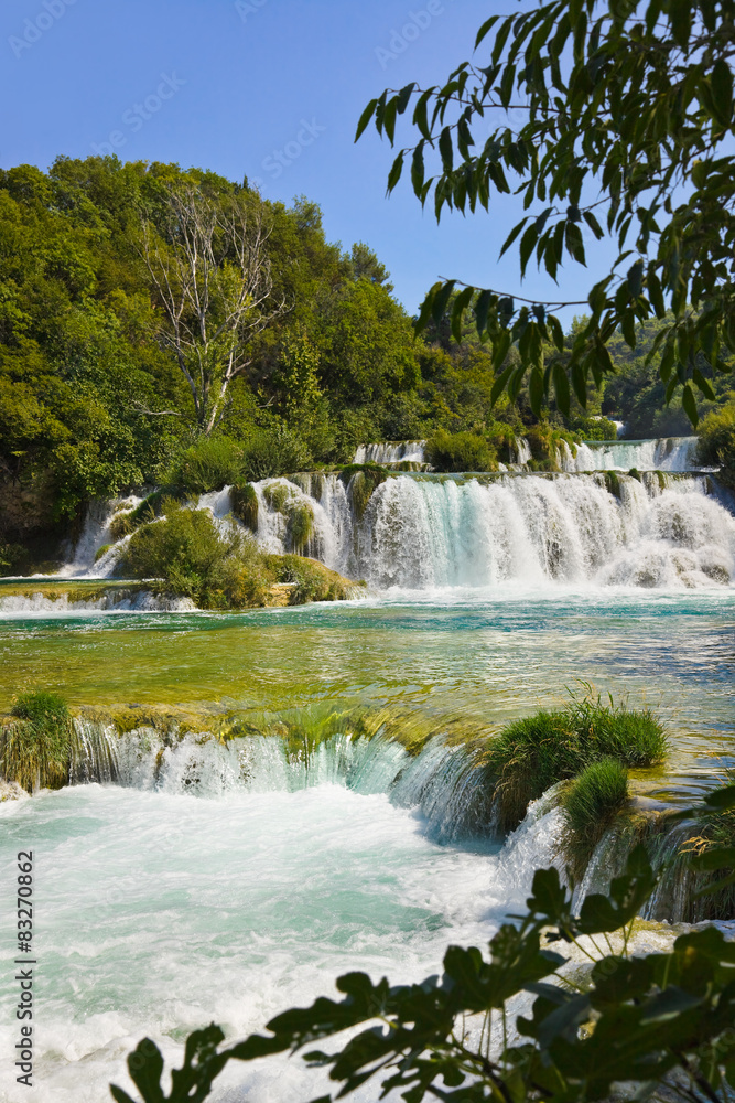 Fototapeta premium Waterfall KRKA in Croatia