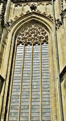 Fenster der Lamberti-Kirche in M  nster