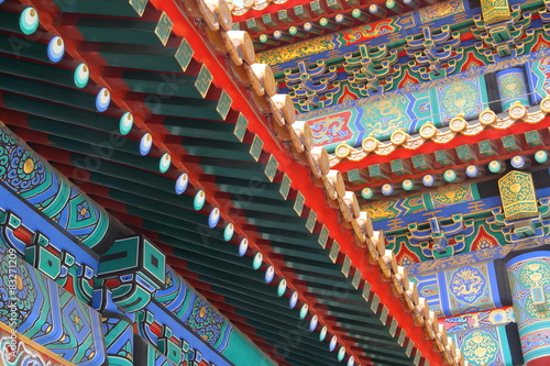 Details of a temple in the Forbidden city in Beijing