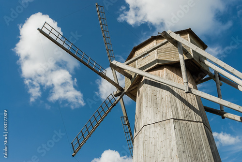 old windmill with rotating mechanism