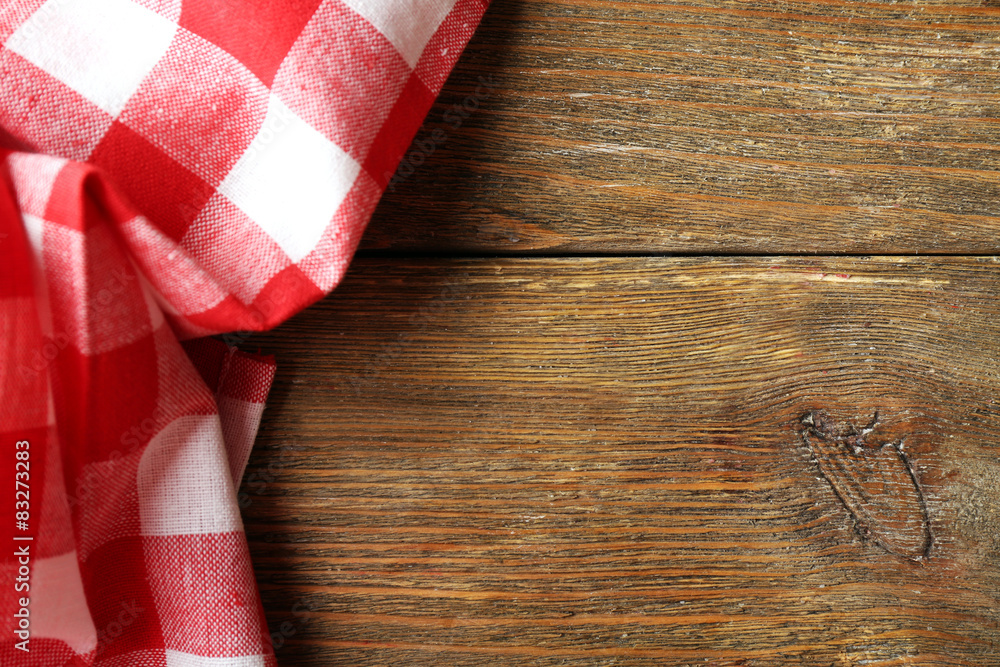 Obraz premium Napkin on wooden background