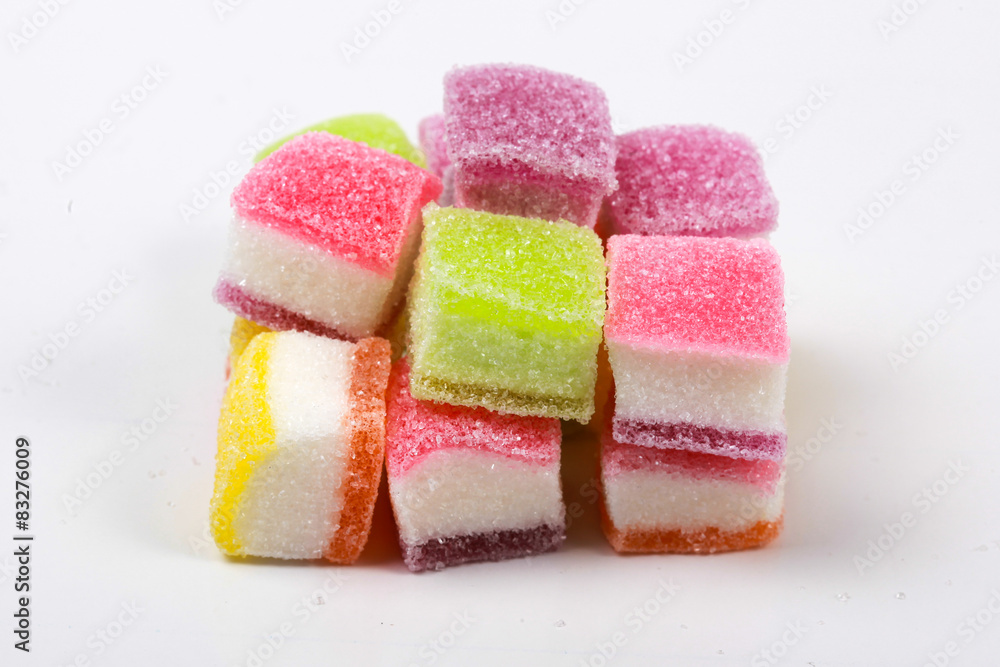 soft jelly delight isolated on white background soft jelly delight isolated on white background
