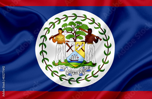 Belize waving flag
