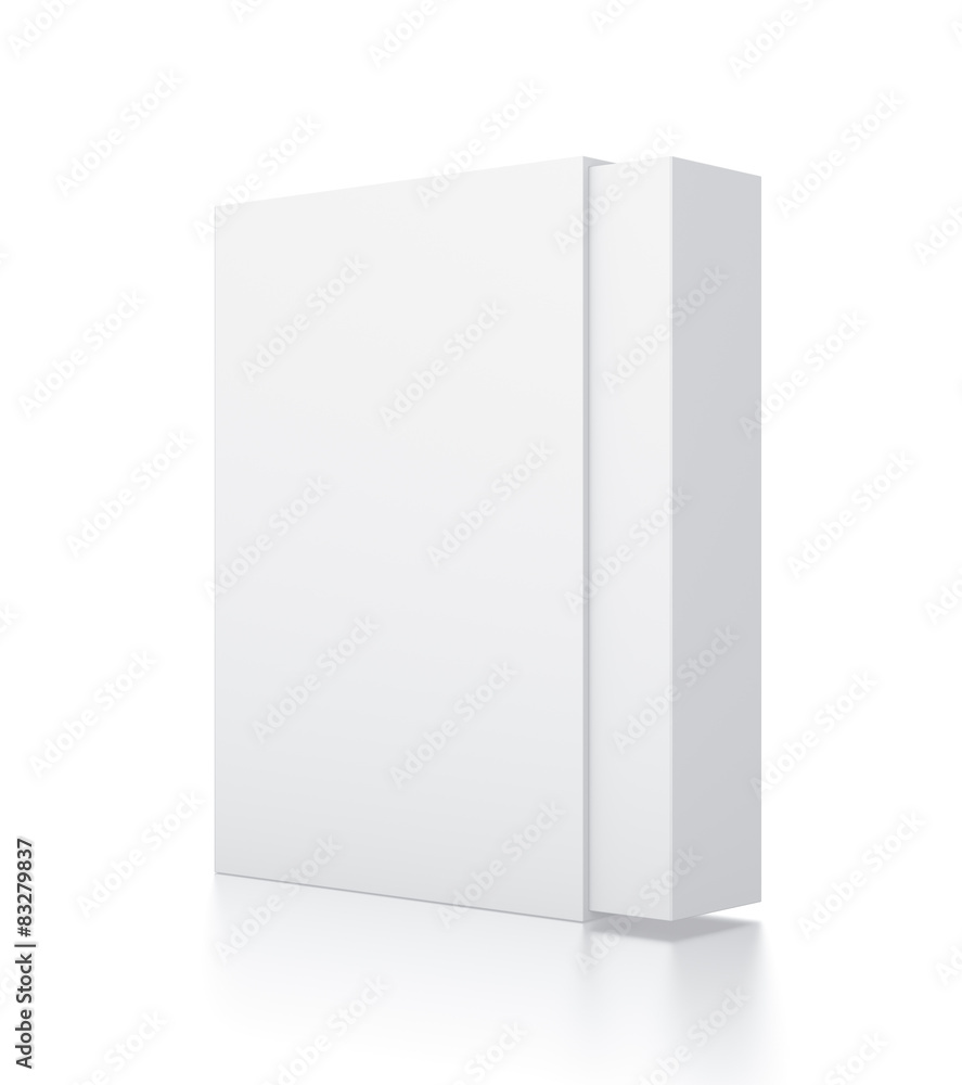 Rectangle white box illustration on isolated background Rectangle white box illustration on isolated background