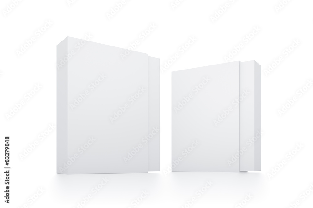 Rectangle white box illustration on isolated background Rectangle white box illustration on isolated background