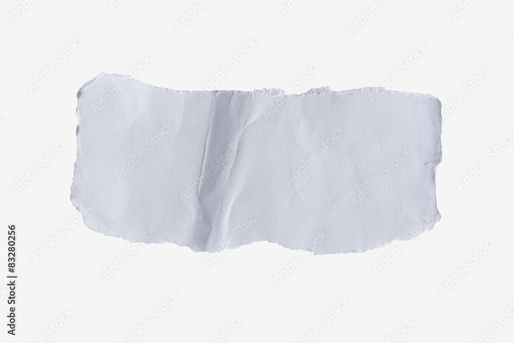 Obraz premium torn paper white on isolated.