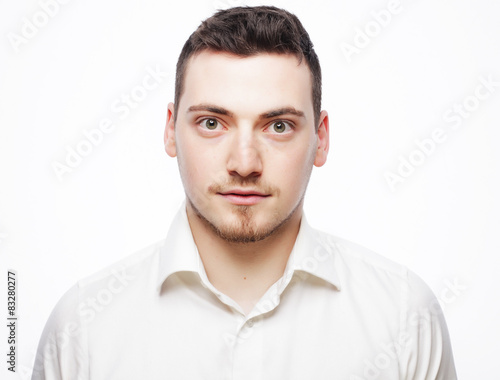 young business man wearing white shirt