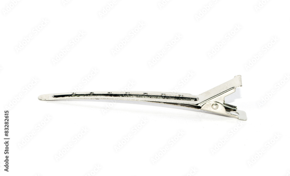 hair clip on white background