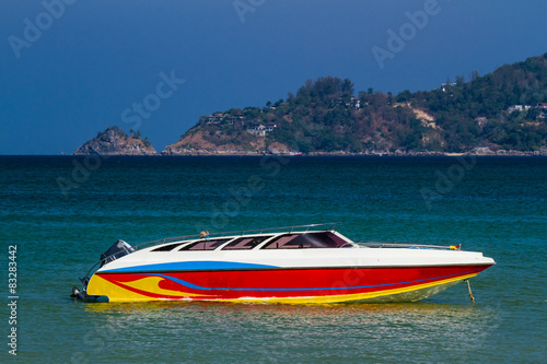 Colorful speed boat © idmanjoe