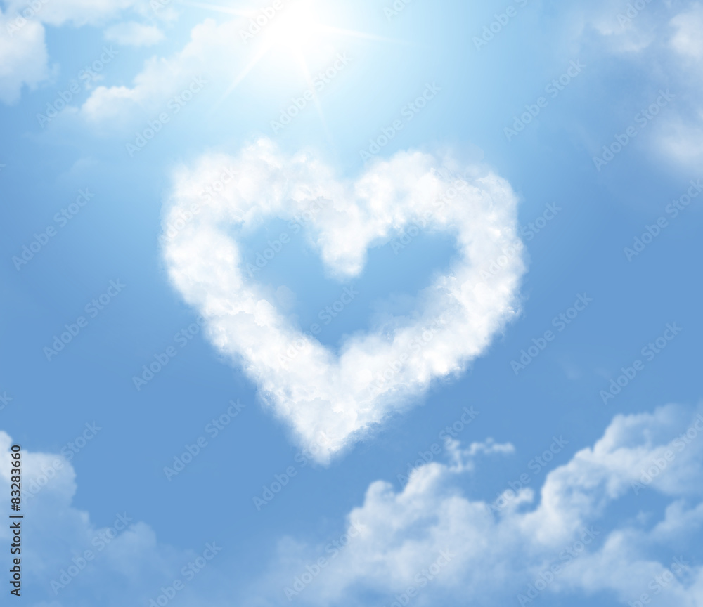 Cloudlet in the form of a heart Cloudlet in the form of a heart