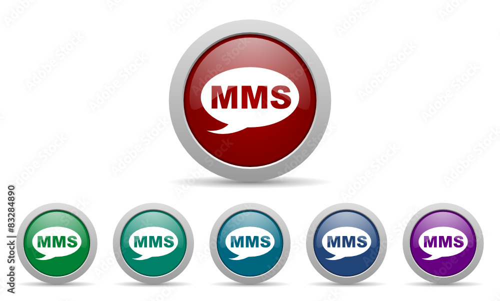 mms vector web icons set mms vector web icons set