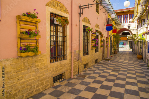 street cafe in Ioannina city Greece