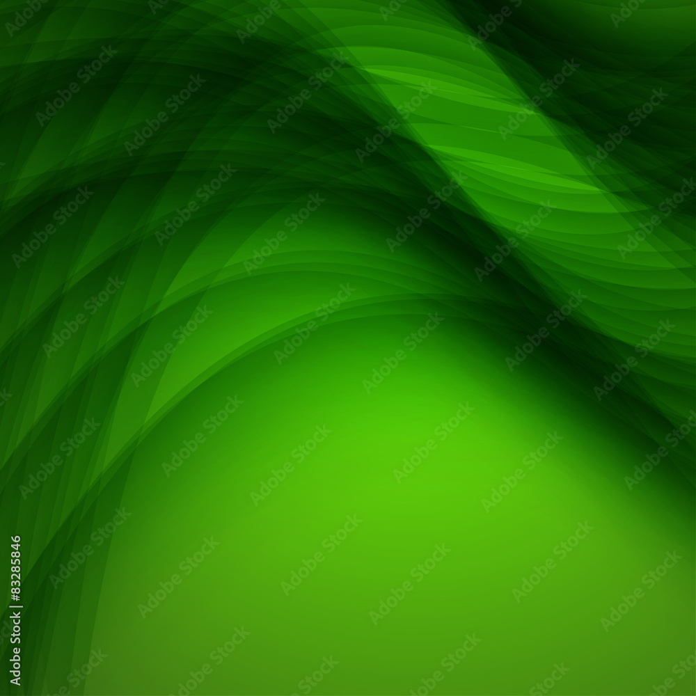 Abstract green background with wave. Vector illustration Abstract green background with wave. Vector illustration