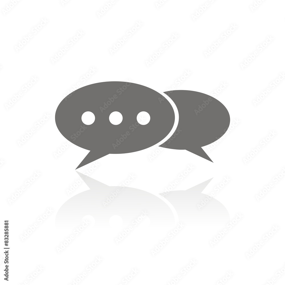 Icono chat FB reflejo