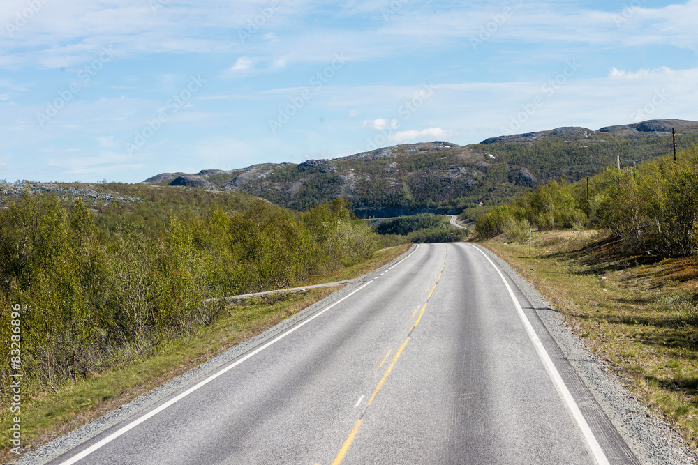 Route E69 in Finnmark, Northern Norway