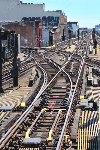 New York / Brooklyn - Aiguillage de chemin de fer photo