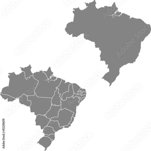 map of Brazil photo