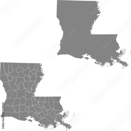 Fototapeta map of Louisiana