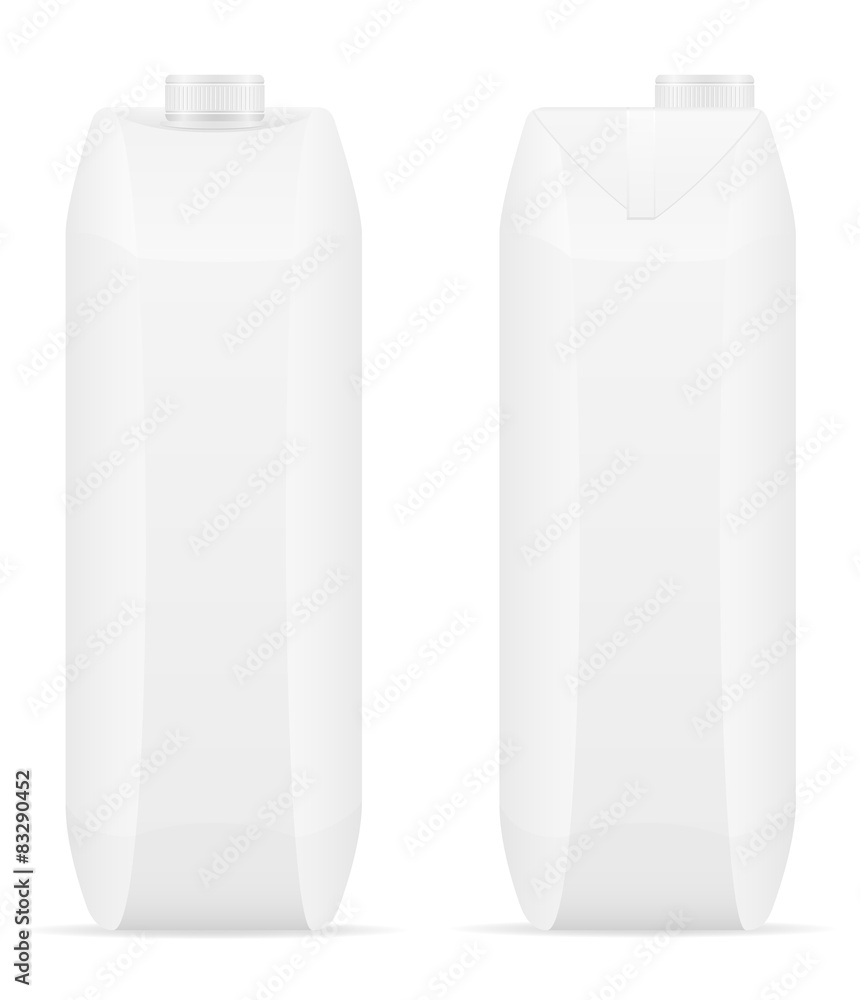 white package with juice vector illustration white package with juice vector illustration