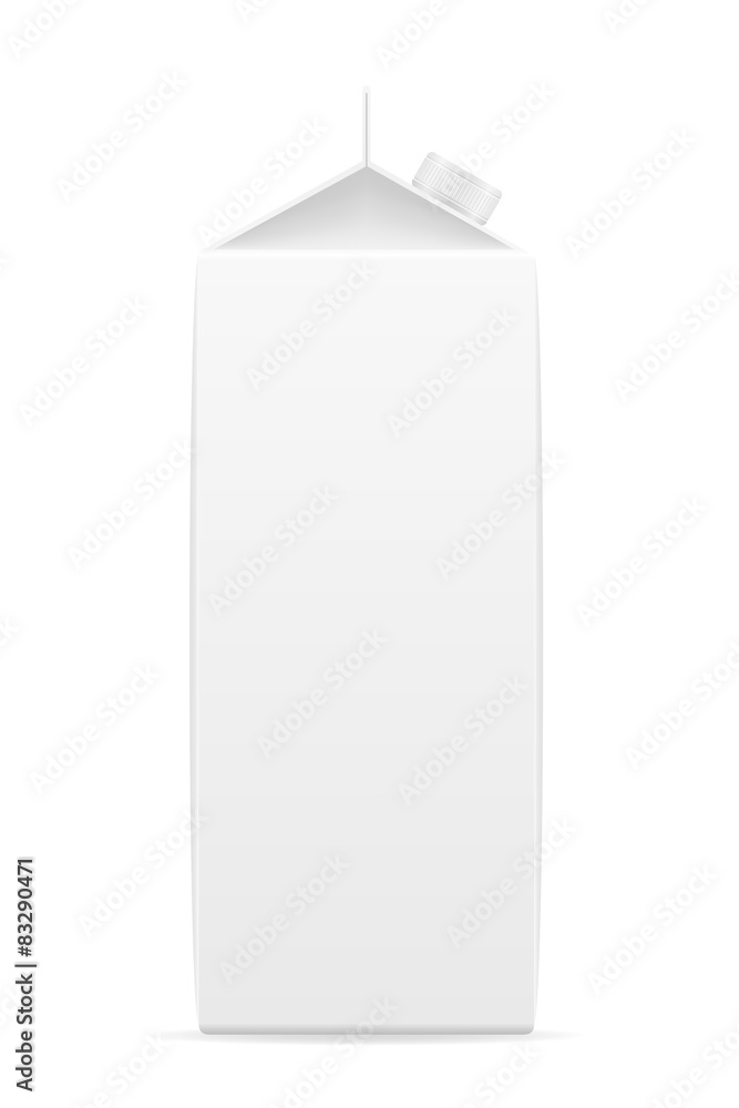 white package with juice vector illustration white package with juice vector illustration
