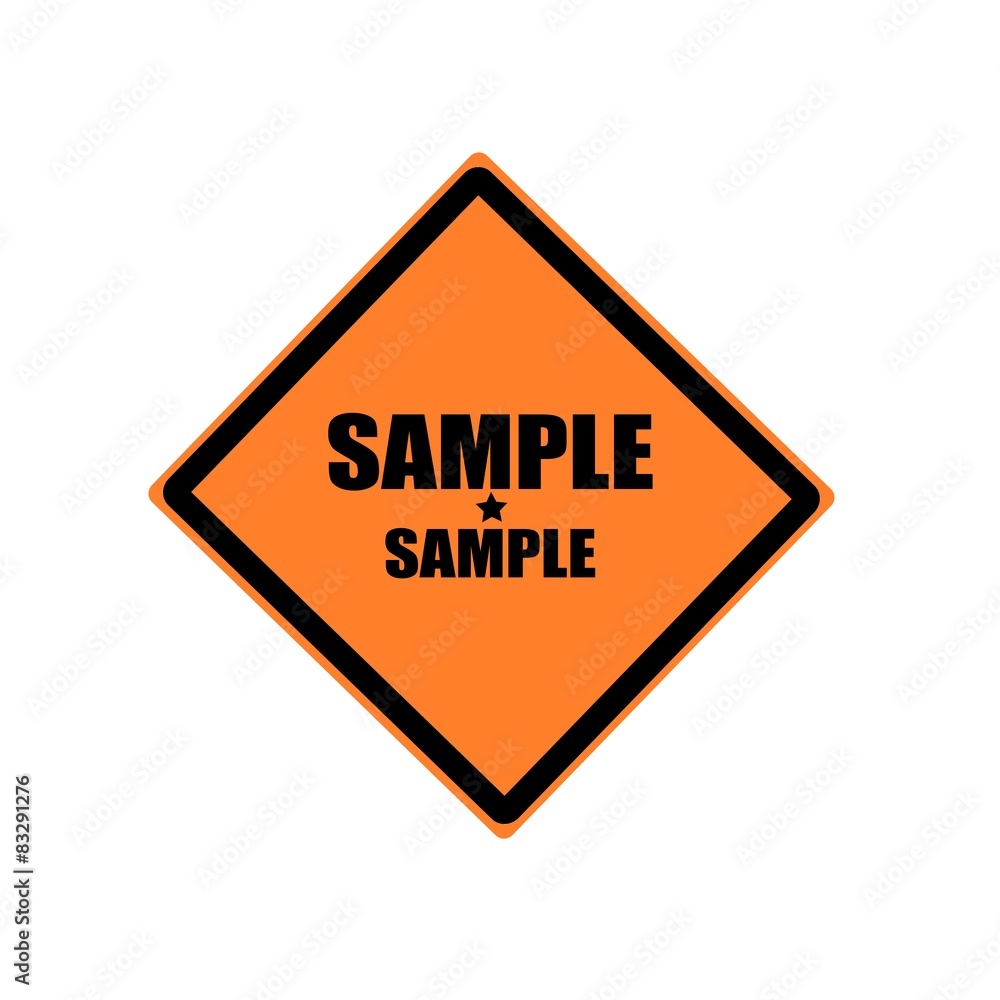 Sample black stamp text on orange background Sample black stamp text on orange background