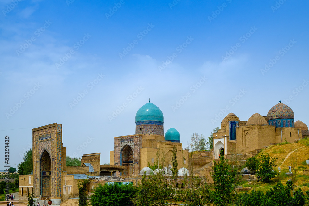 Shahi-Zinda memorial complex, Samarkand, Uzbekistan. UNESCO