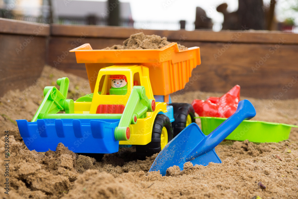 Sand toys / Sand toys in a sandbox