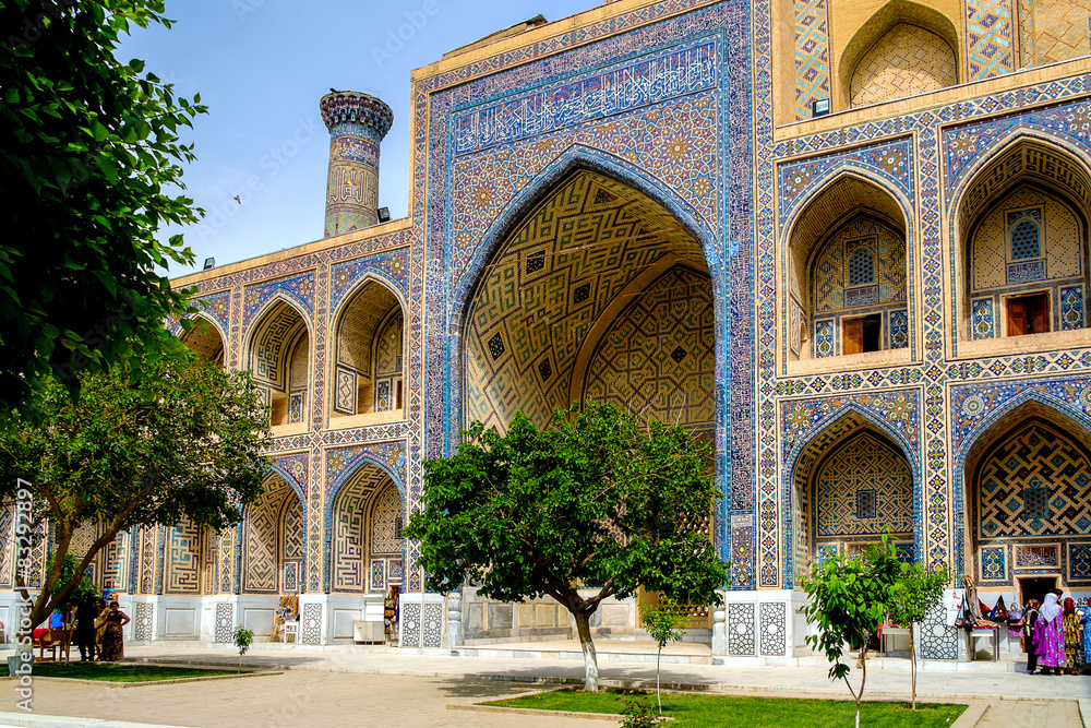 Ulugh Beg Madrasah on Registan square, Samarkand, Uzbekistan