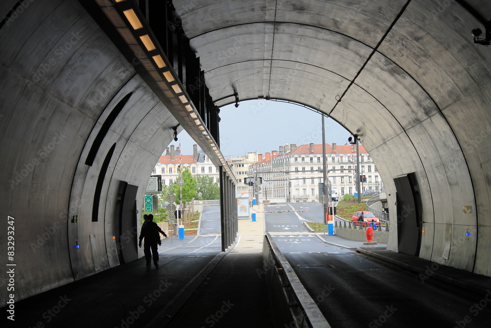 Obraz premium Tunnel de la Croix Rousse à Lyon