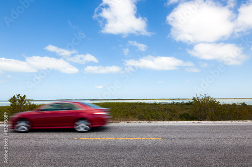 Driving in the Florida Keys in Summer