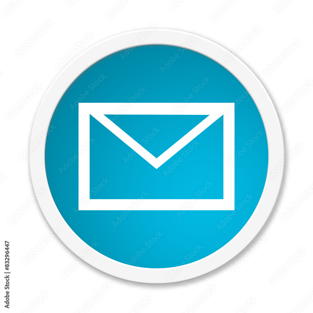 Moderner blauer runder Button: Kontakt Moderner blauer runder Button: Kontakt