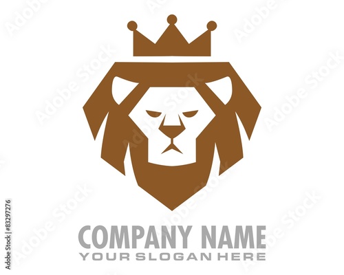 Fototapeta Naklejka Na Ścianę i Meble -  lion king logo image vector