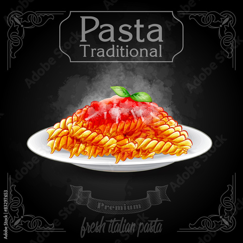 banner pasta traditional black