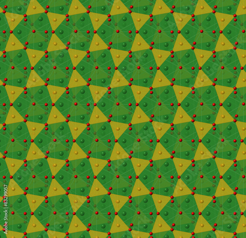 Chrysotile asbestos, crystal structure. photo