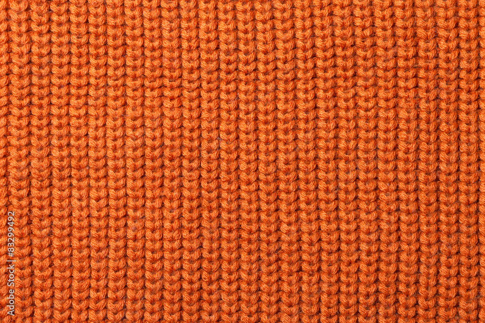 orange knitted texture